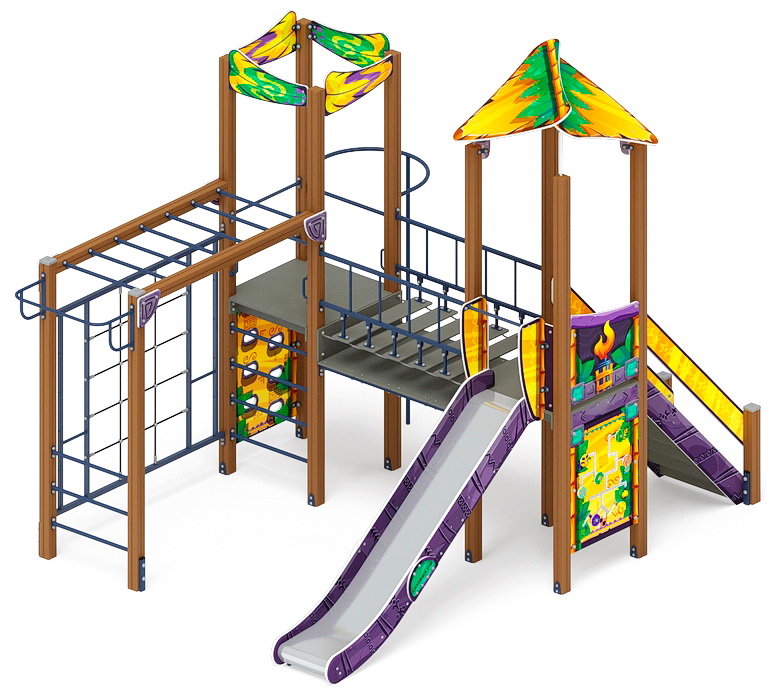 ВОЛШЕБНЫЙ ГОРОД детский игровой комплекс ДИК 2.19.05-01 (H=1500)