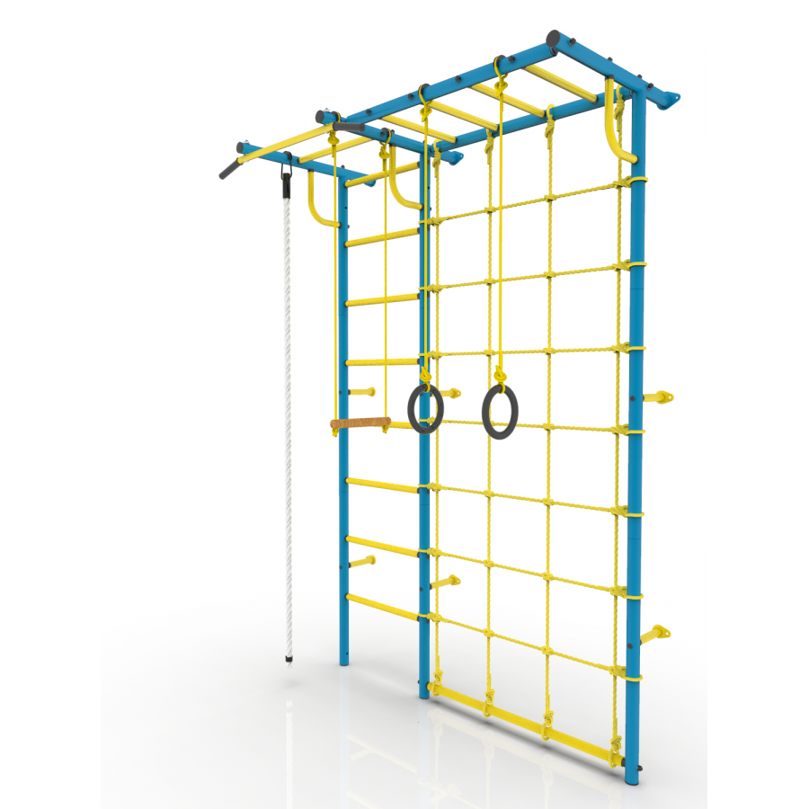 Шведская стенка Роки с рукоходом (синий)