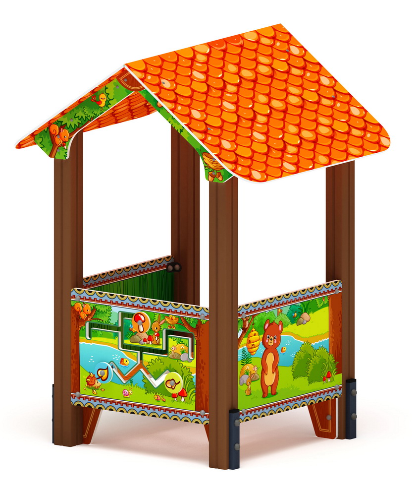ДОМИК МАЛЫЙ 3 (Полянка) для детской площадки МФ 10.01.03-04