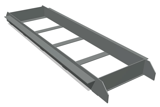 Кассета для бруска отталкивания ZION металлическая (СЭ268)