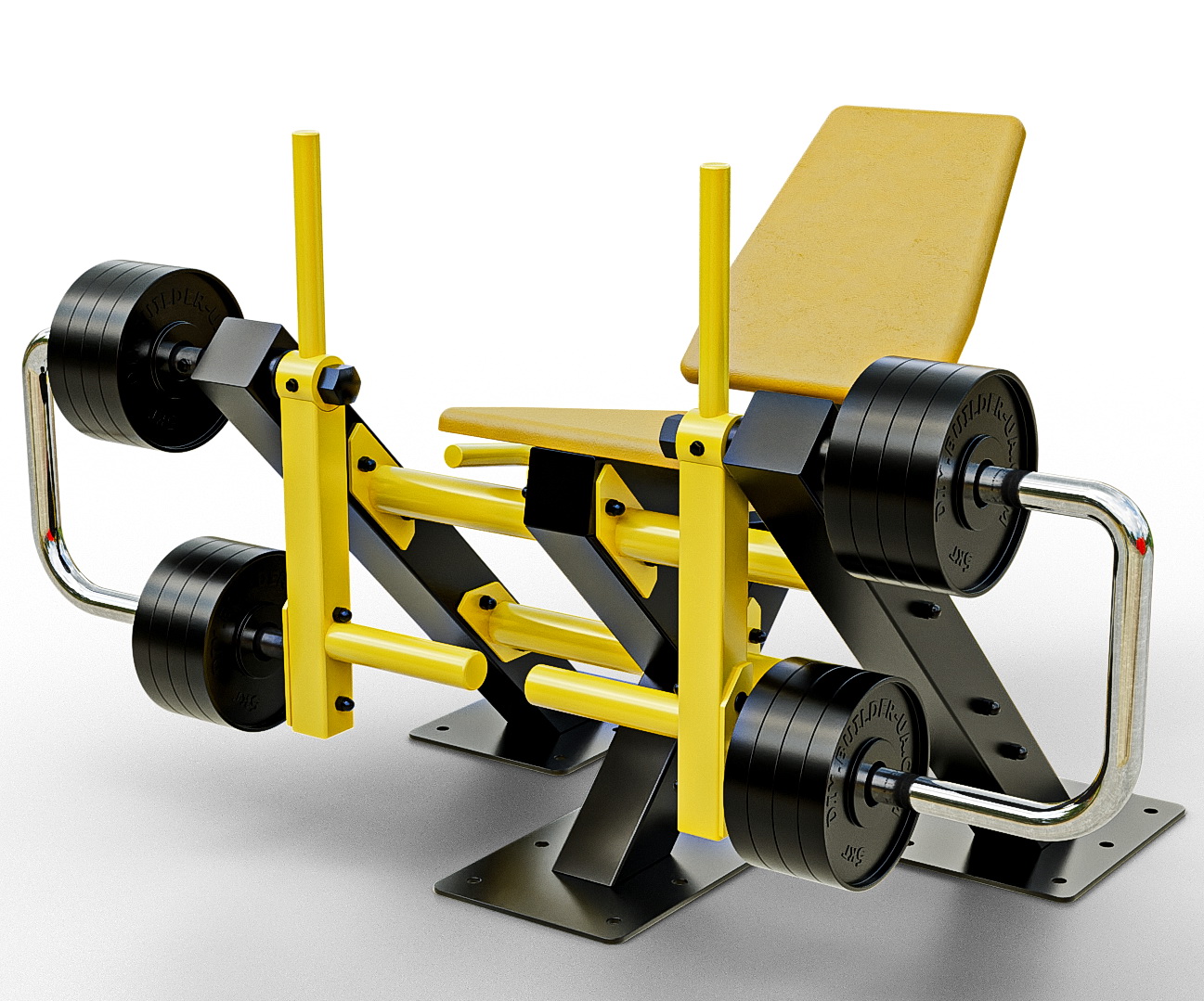 Тренажер уличный Разгибания для ног сидя Air Gym YTX13, серый, серый