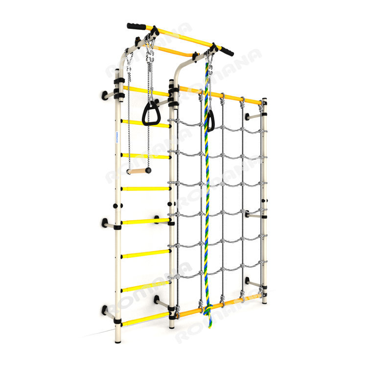 Детский спортивный комплекс ДСКМ "Карусель S3" (ДСКМ-3С-8.06.Г1.490.01-28) белый антик/золото