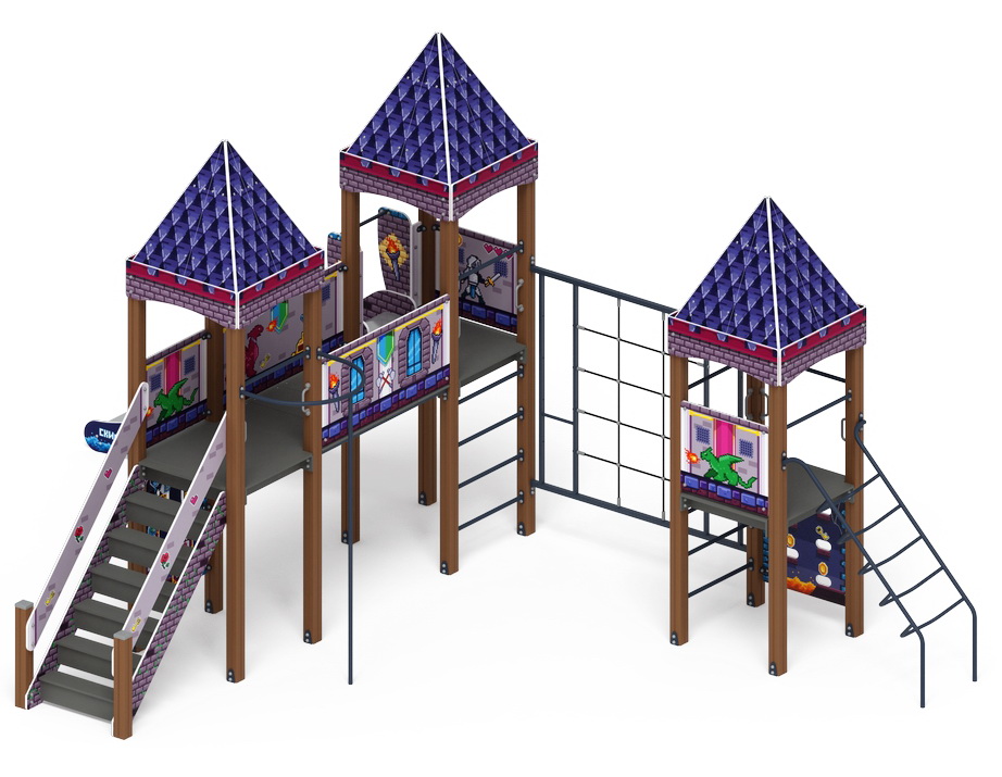 ЗАМОК детский игровой комплекс ДИК 2.18.05-03 (H=1500)