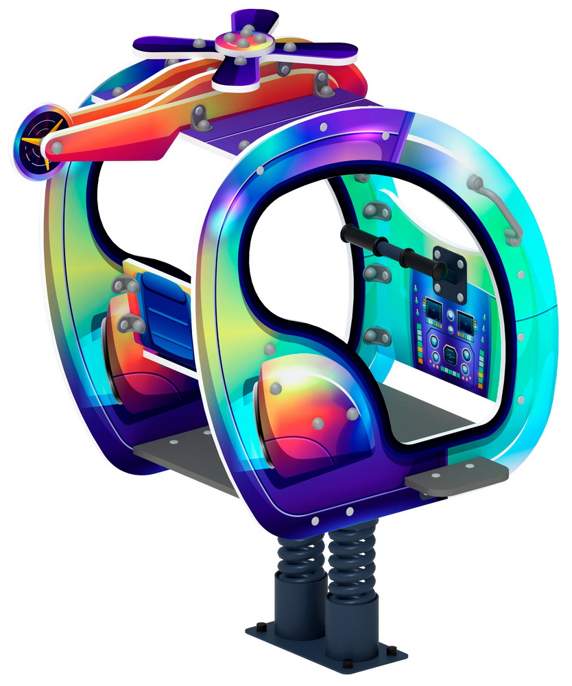 ВЕРТОЛЁТИК качалка на пружине ИО 23.03.04-02