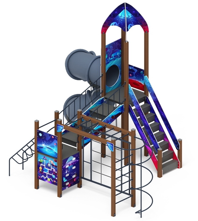 КОСМОПОРТ детский игровой комплекс ДИК 2.14.09-02 (H=2000)