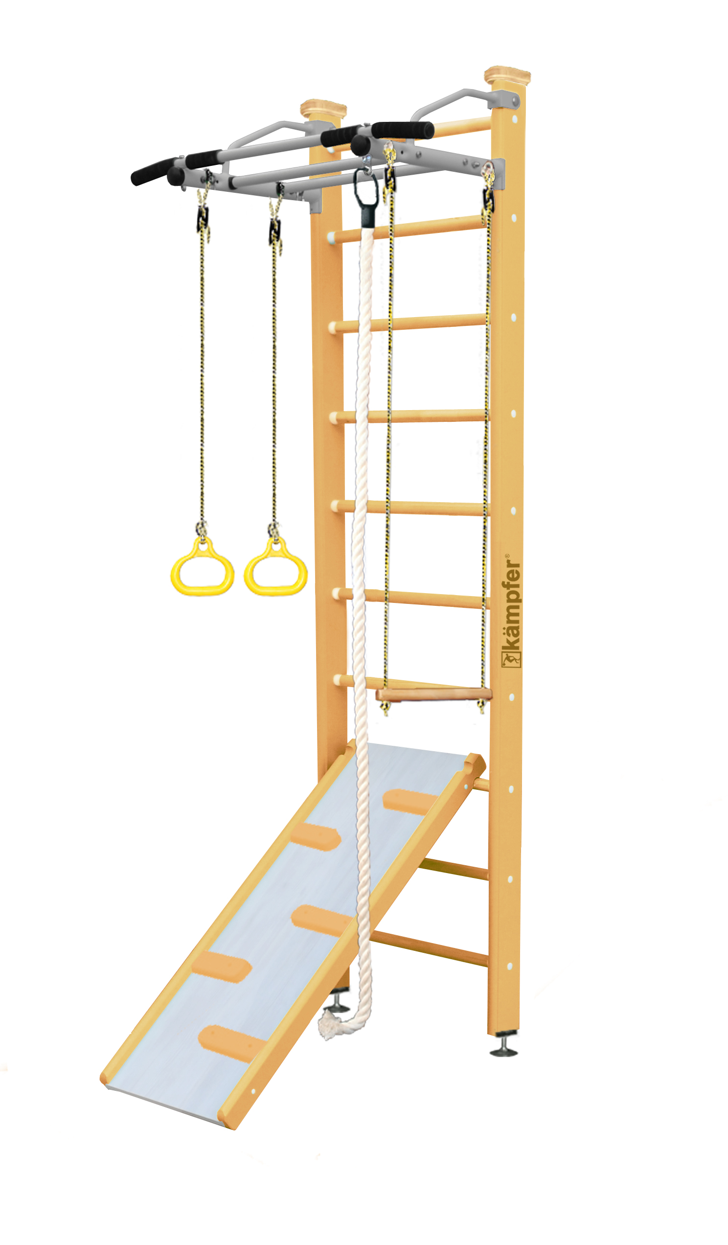 Шведская стенка Kampfer Ride Ceiling (№0 Без покрытия Стандарт белый антик турник)