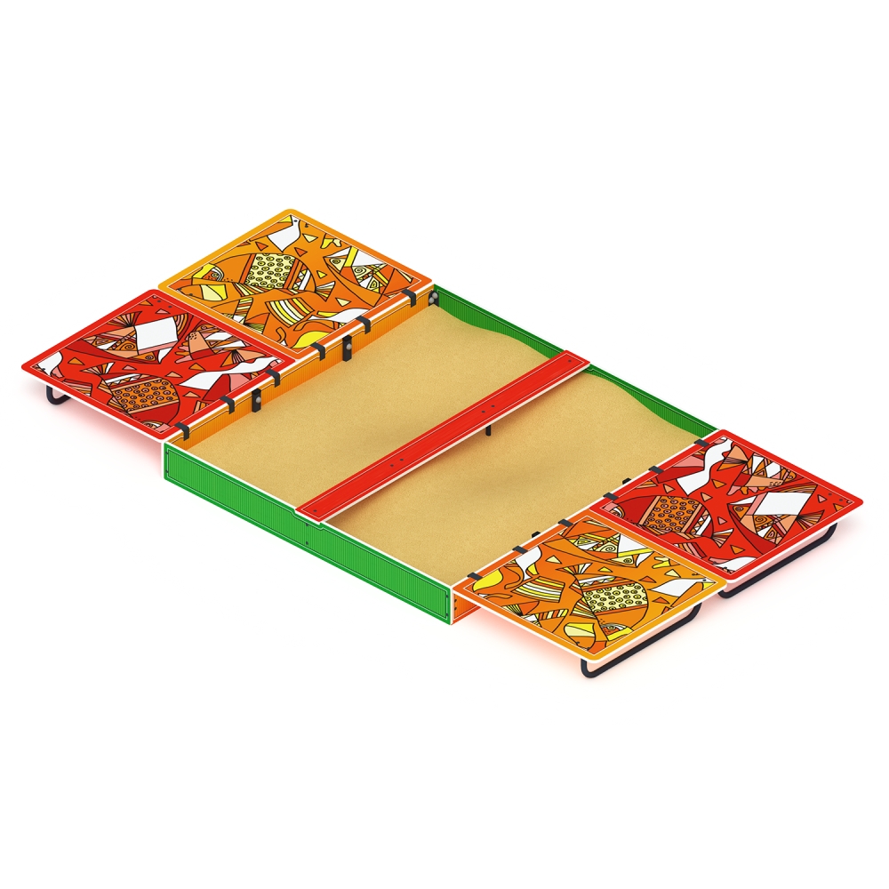 БОЛЬШАЯ песочница с крышкой (Рыбы) ИО 5.01.14-01