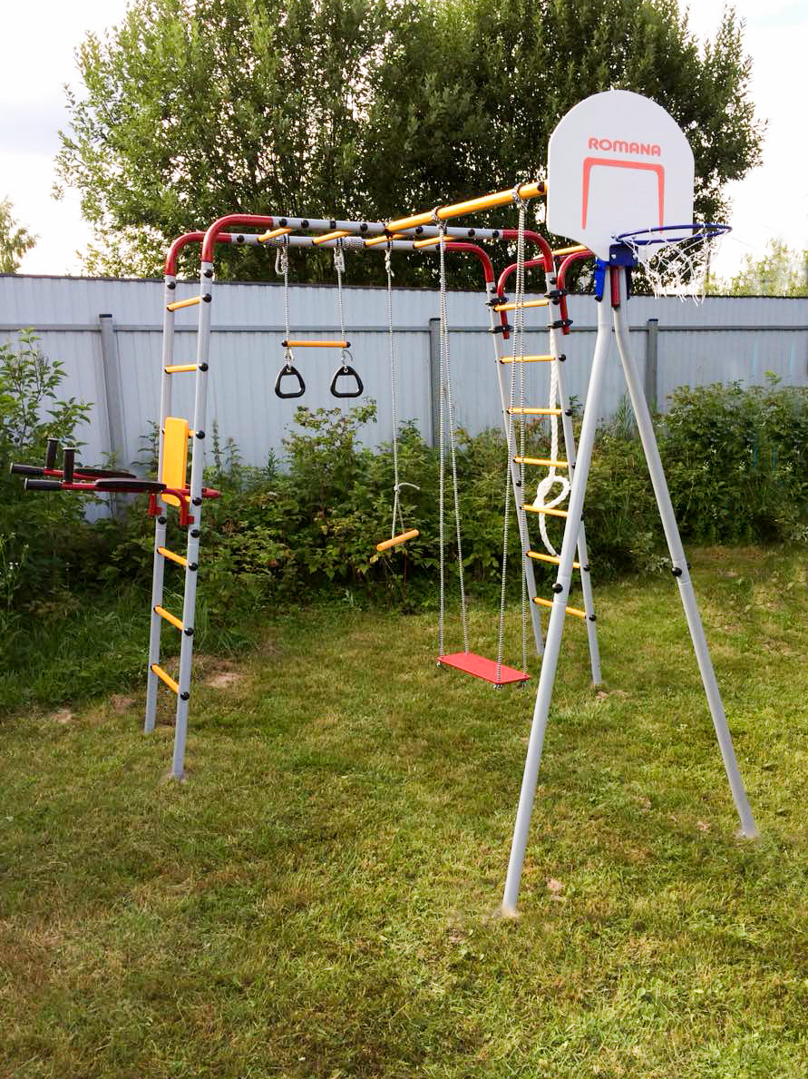 Спортивно-игровой комплекс ROMANA Fitness R.103.20.04 Фитнесс (+ ДСК-ВО 91.07 Качели детские)