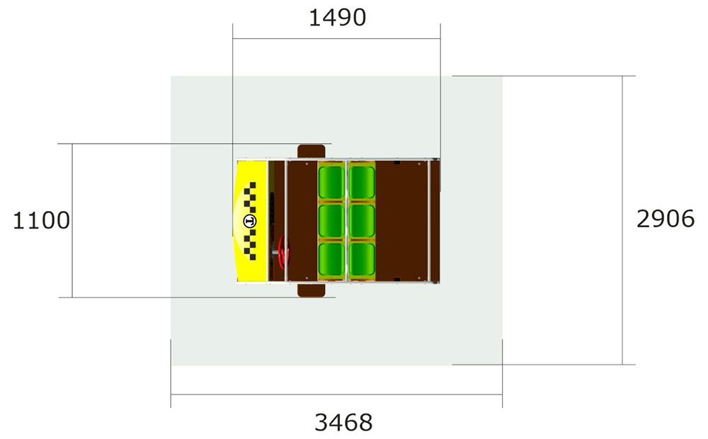 Игровой макет ZION Машинка Такси (ИМ252)