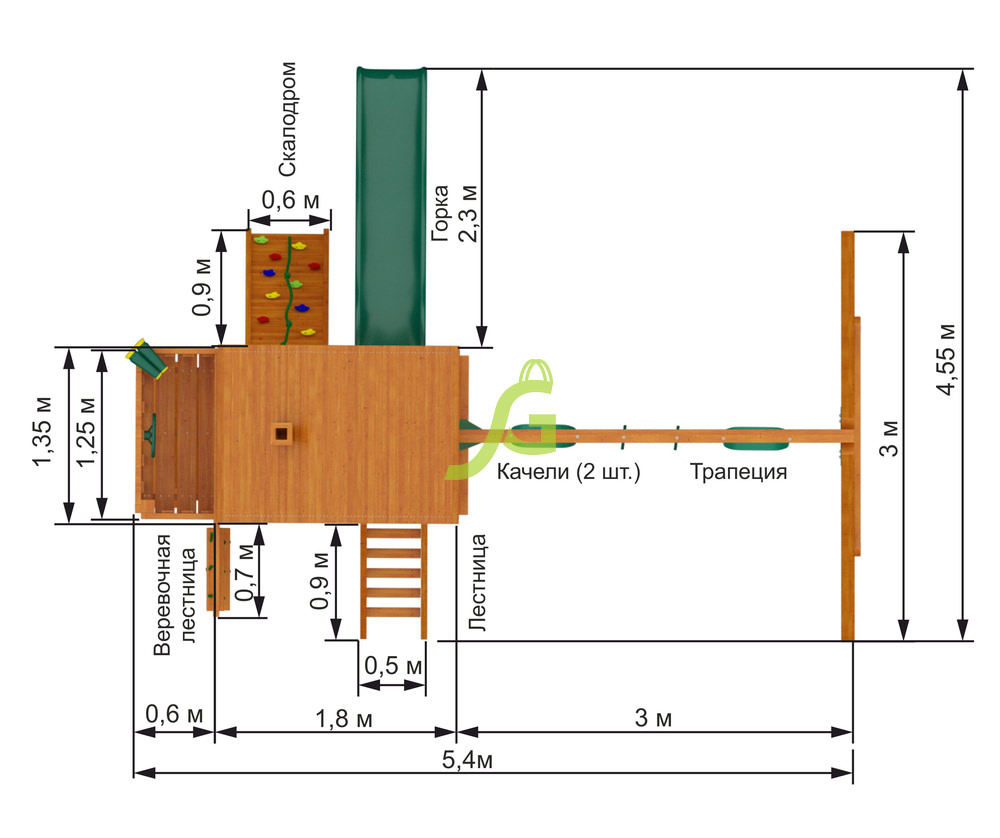 Детская площадка IgraGrad Шато (дерево)