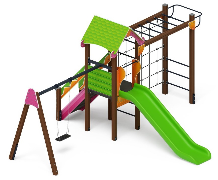ЛУКОМОРЬЕ детский игровой комплекс ДИК 2.25.03-01 (H=1200)
