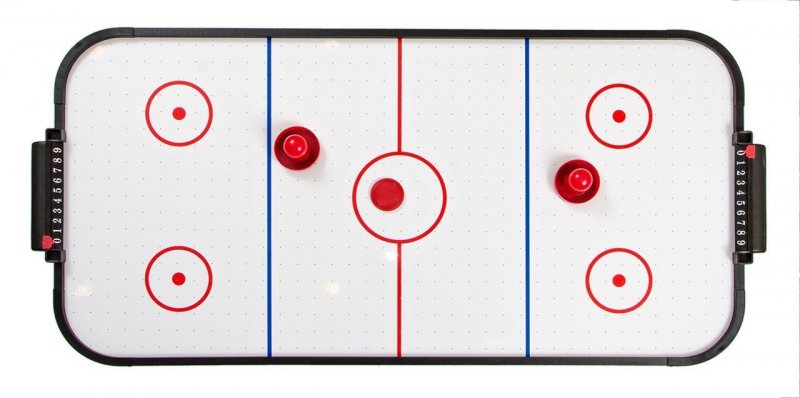 Аэрохоккей Mini Air 3 ф (101 х 51 х 20 см, черный/коричневый)