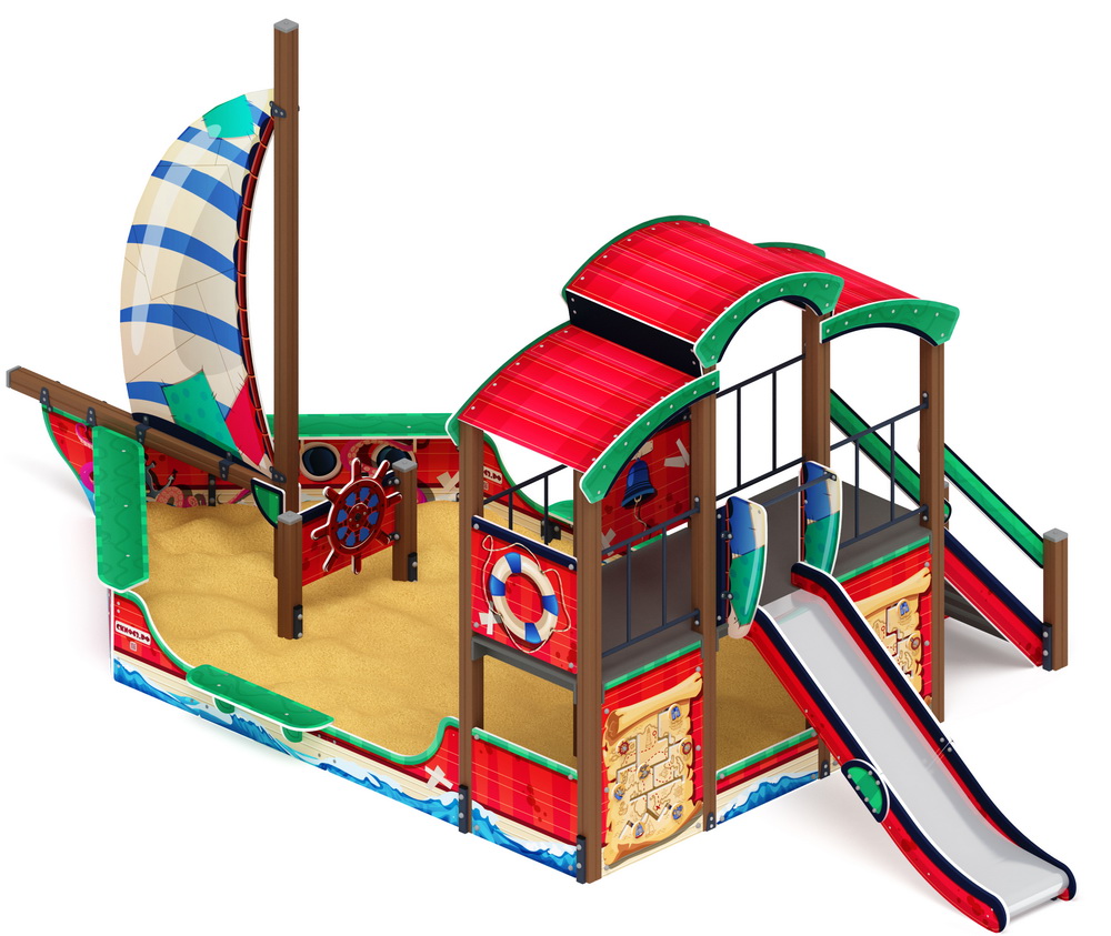 ПАРУСНИК детский игровой комплекс ДИК 2.03.3.01-03 (H=1200)