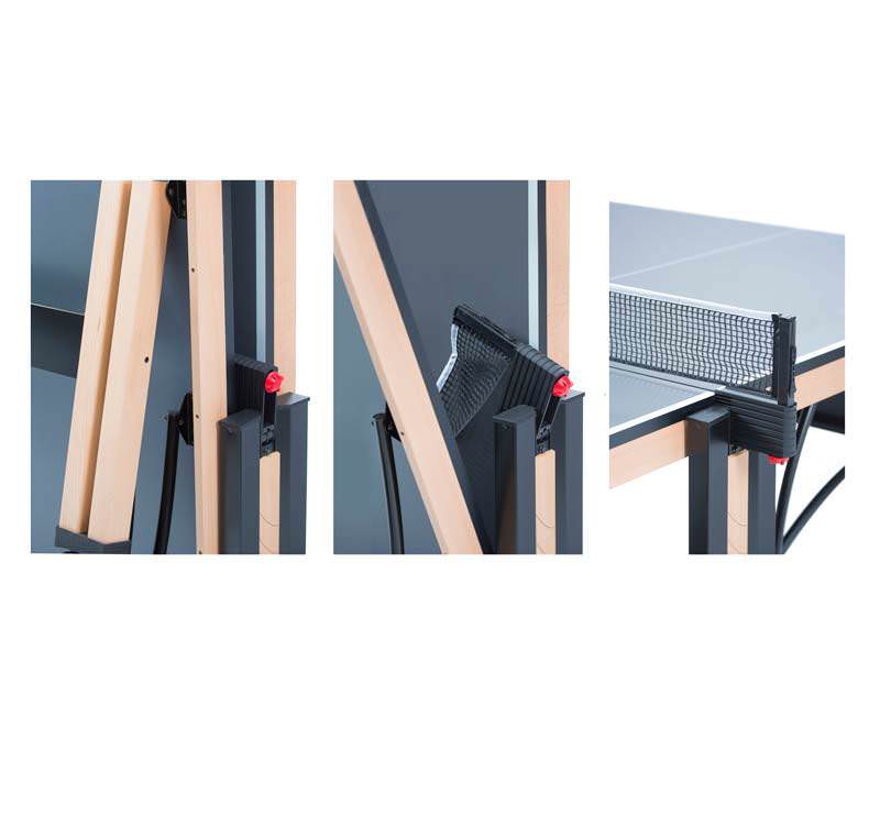 ТЕННИСНЫЙ СТОЛ CORNILLEAU COMPETITION 850 WOOD (СЕРЫЙ)