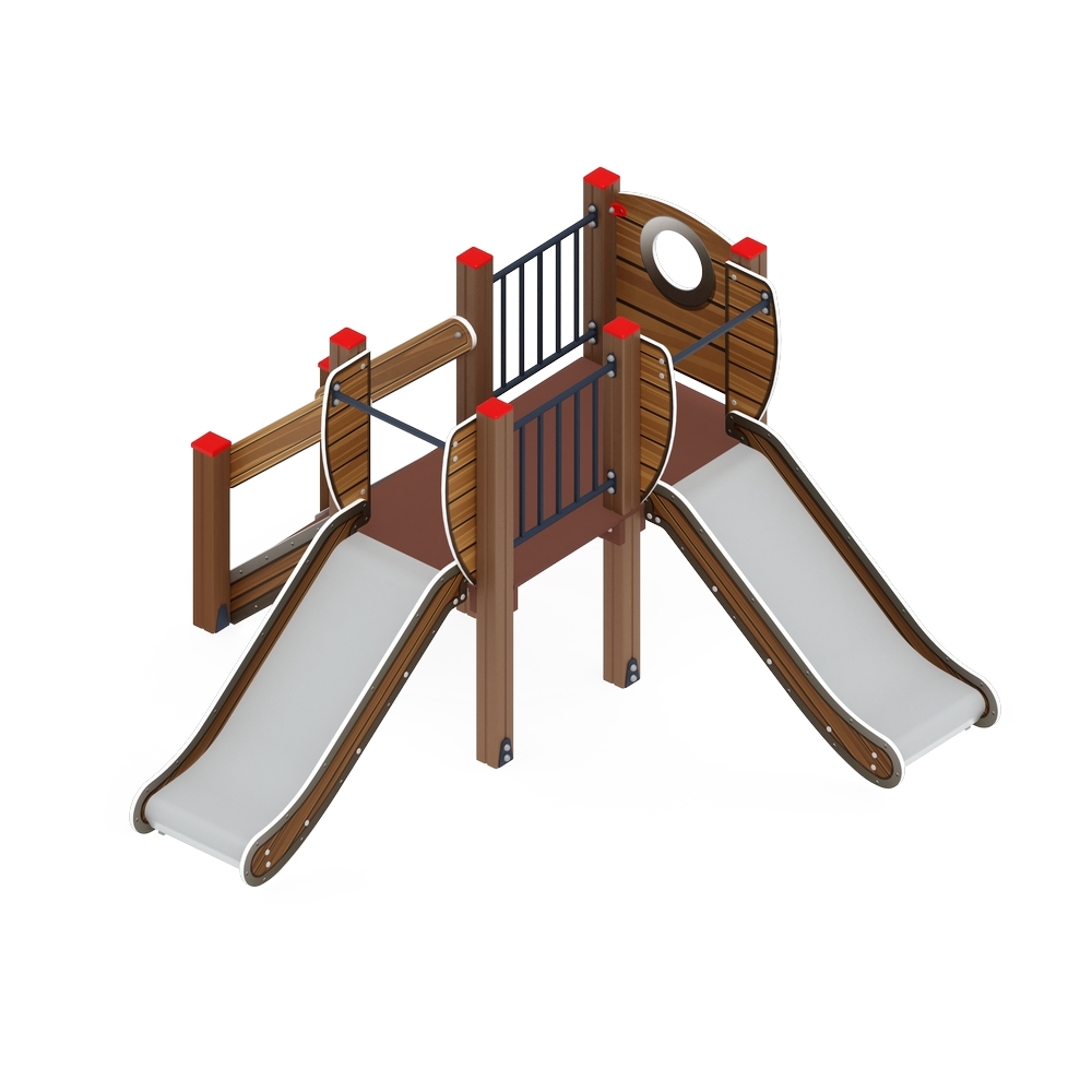 МАЛЫШ горка двойная (Н-750) ИО 41.01.02-01