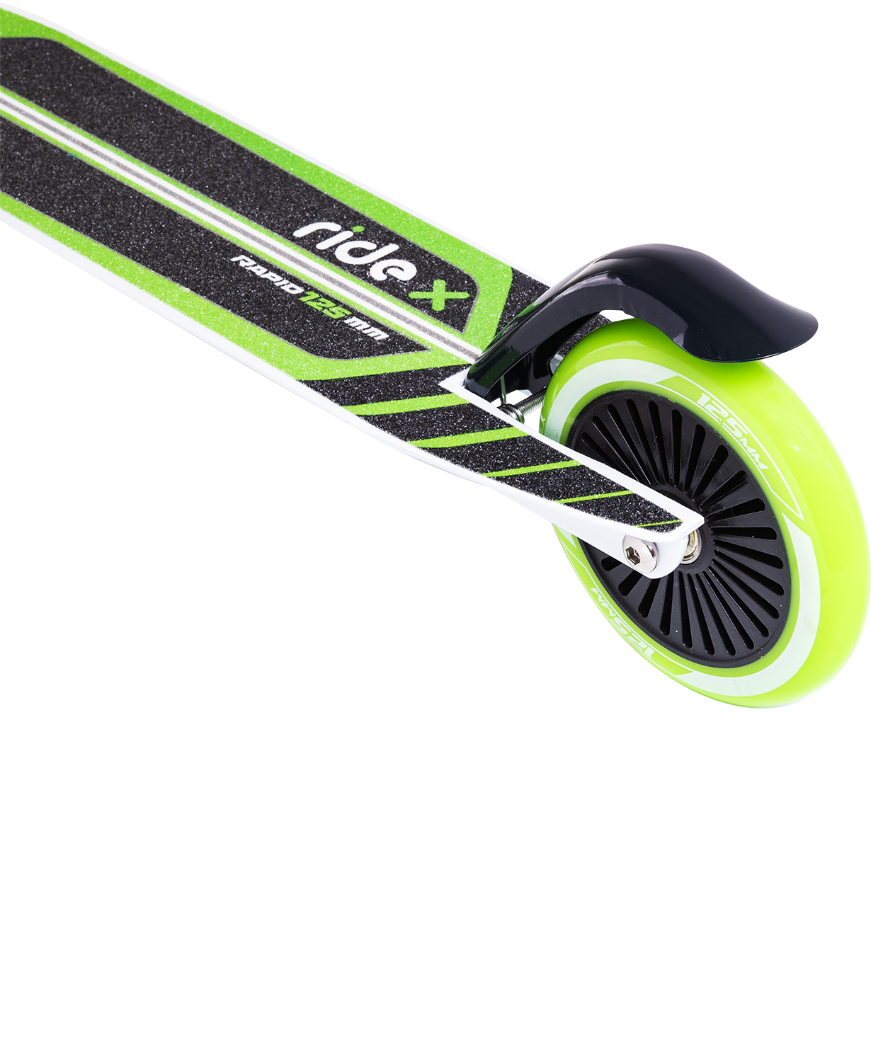 Самокат 2-колесный Rapid 125 мм, зеленый