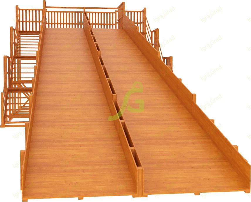 Зимняя горка IgraGrad Snow Fox, скат 18 м мод.1