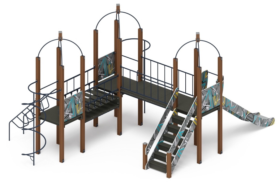 НАВИНА (Техно-голубой) детский игровой комплекс ДИК 2.09.06-01 (Н=1500)