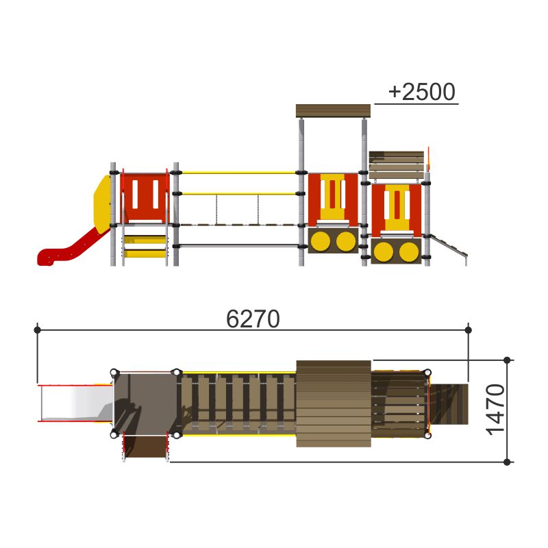 Игровой комплекс Паровоз с вагоном «Romana 111.08.00»