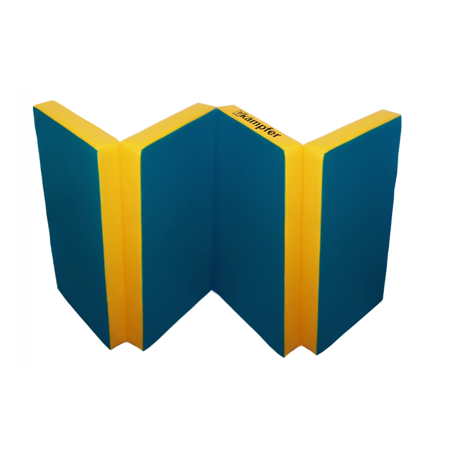 Мат №7 (200х100х10) Kampfer синий/желтый