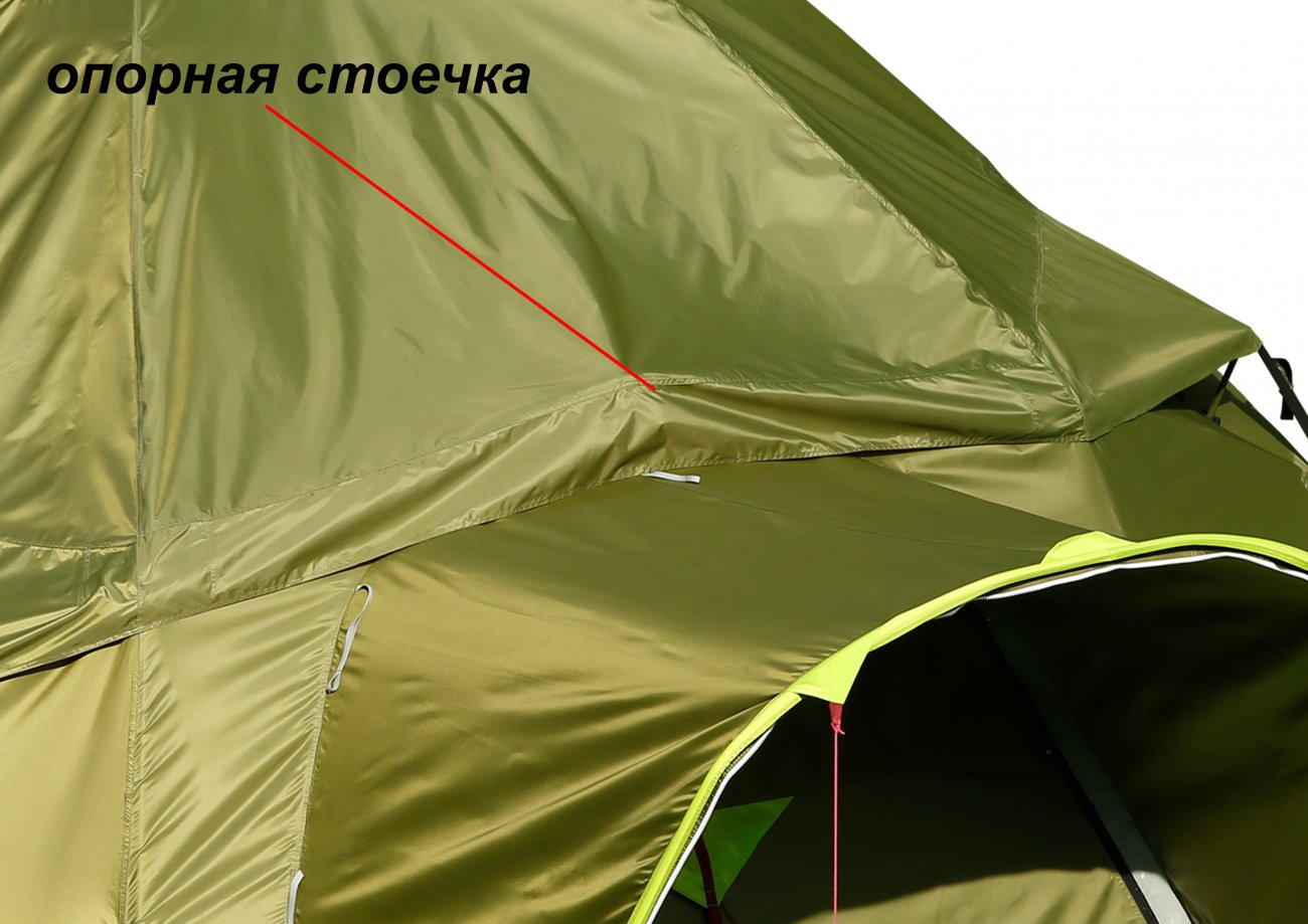 Универсальная палатка ЛОТОС КубоЗонт 6-У Классик Комплект №1 (влагозащитный колпак; гидродно; утепленный пол)