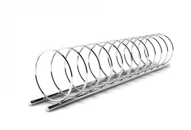 Велопарковка Луна из нержавеющей стали