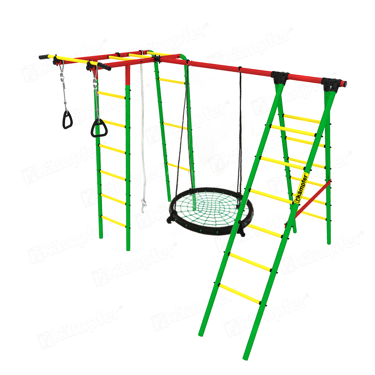 Спортивно-игровой комплекс Kampfer Happy Child Plus (Гнездо большое цветное)