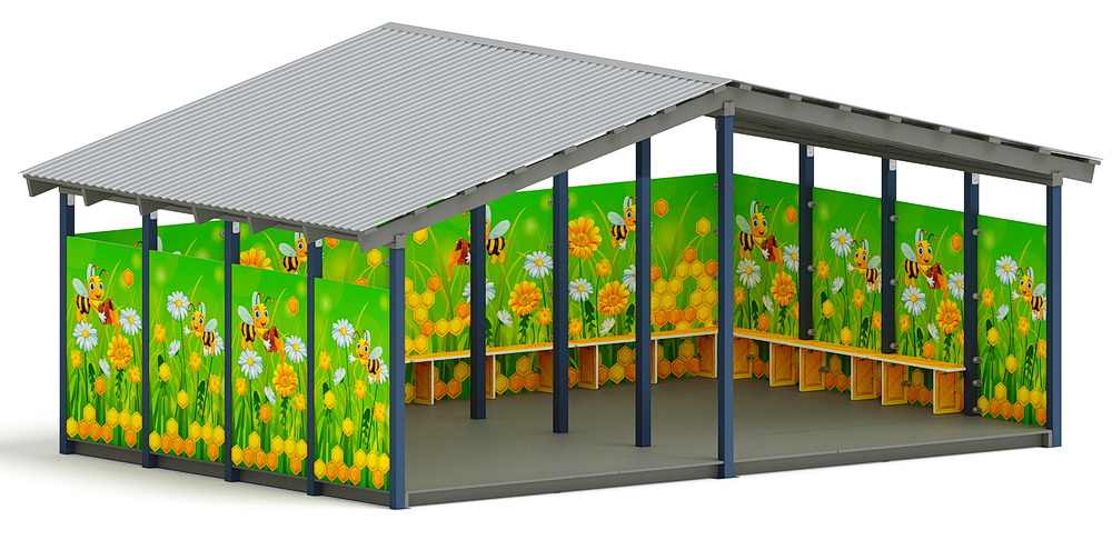 Теневой навес (Пчёлка) МФ 70.6.4-05