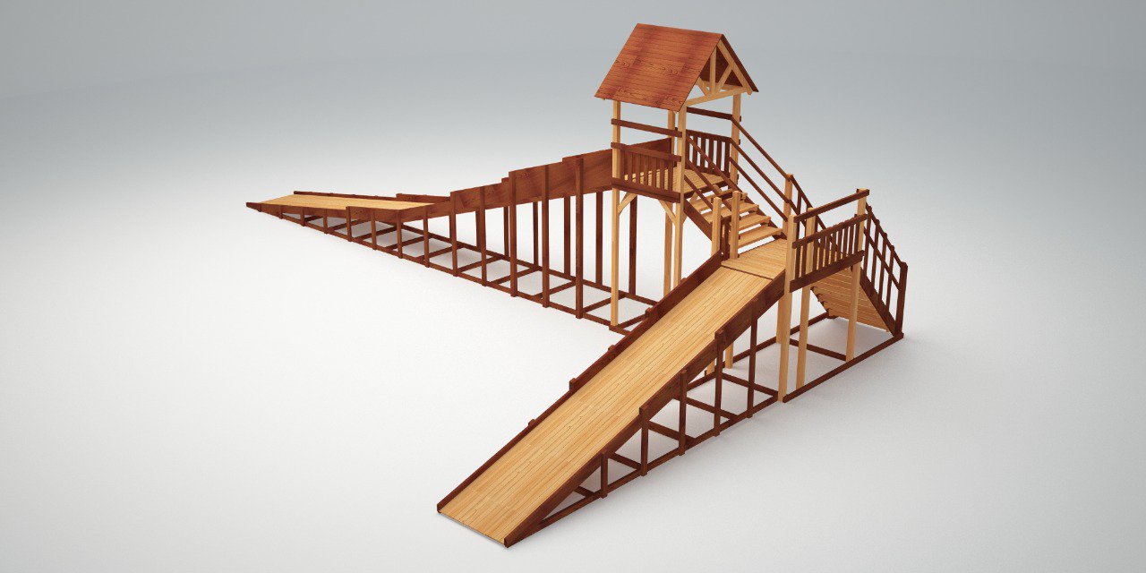 Зимняя горка ЗИМА 10 Савушка (6 и 12 м)