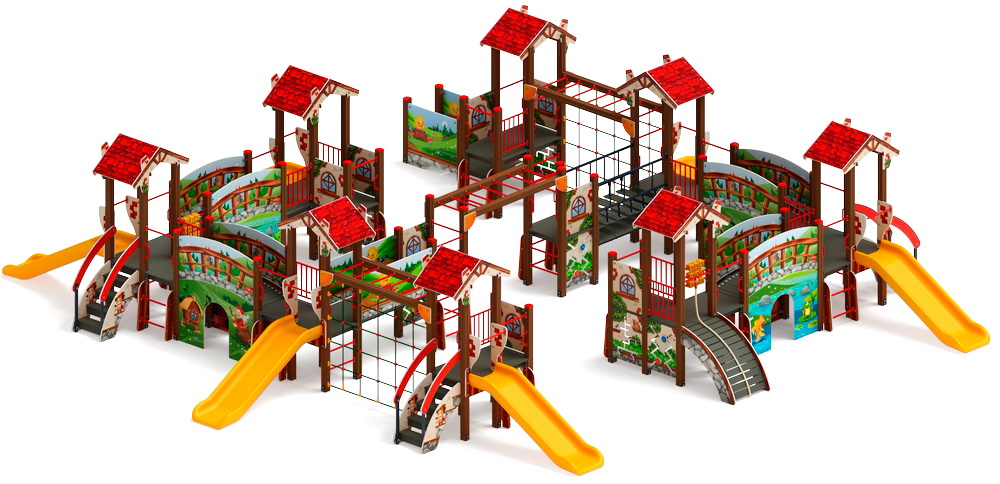 В ГОСТЯХ У СКАЗКИ детский игровой комплекс ДИК 1.05.01-31(H=900)