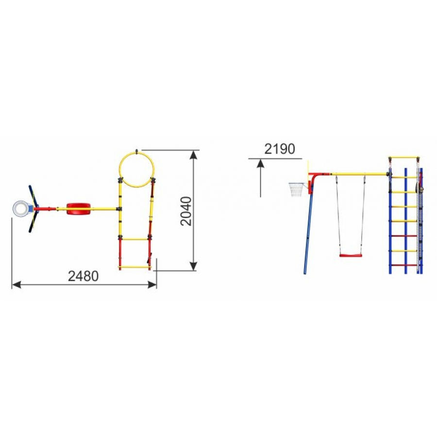 Спортивно-игровой комплекс Romana Fitness СК-3.3.19.09 Фитнесс