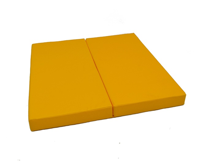Мат № 3 (100 х 100 х 10) складной жёлтый