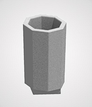 Урна бетонная У-8