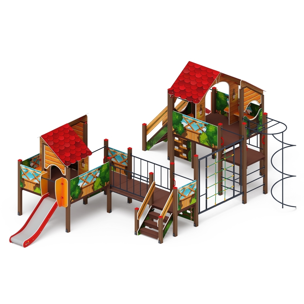 ТЕРЕМОК детский игровой комплекс ДИК 2.07.03-01 (H=1200, H=750)