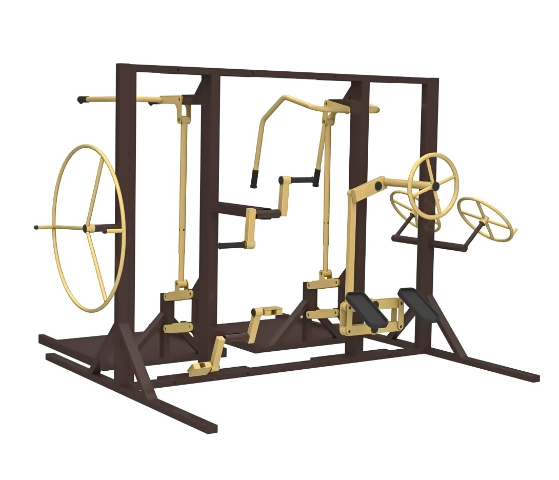 Комплекс с  уличными тренажерами УТИ3 Air Gym YTR004