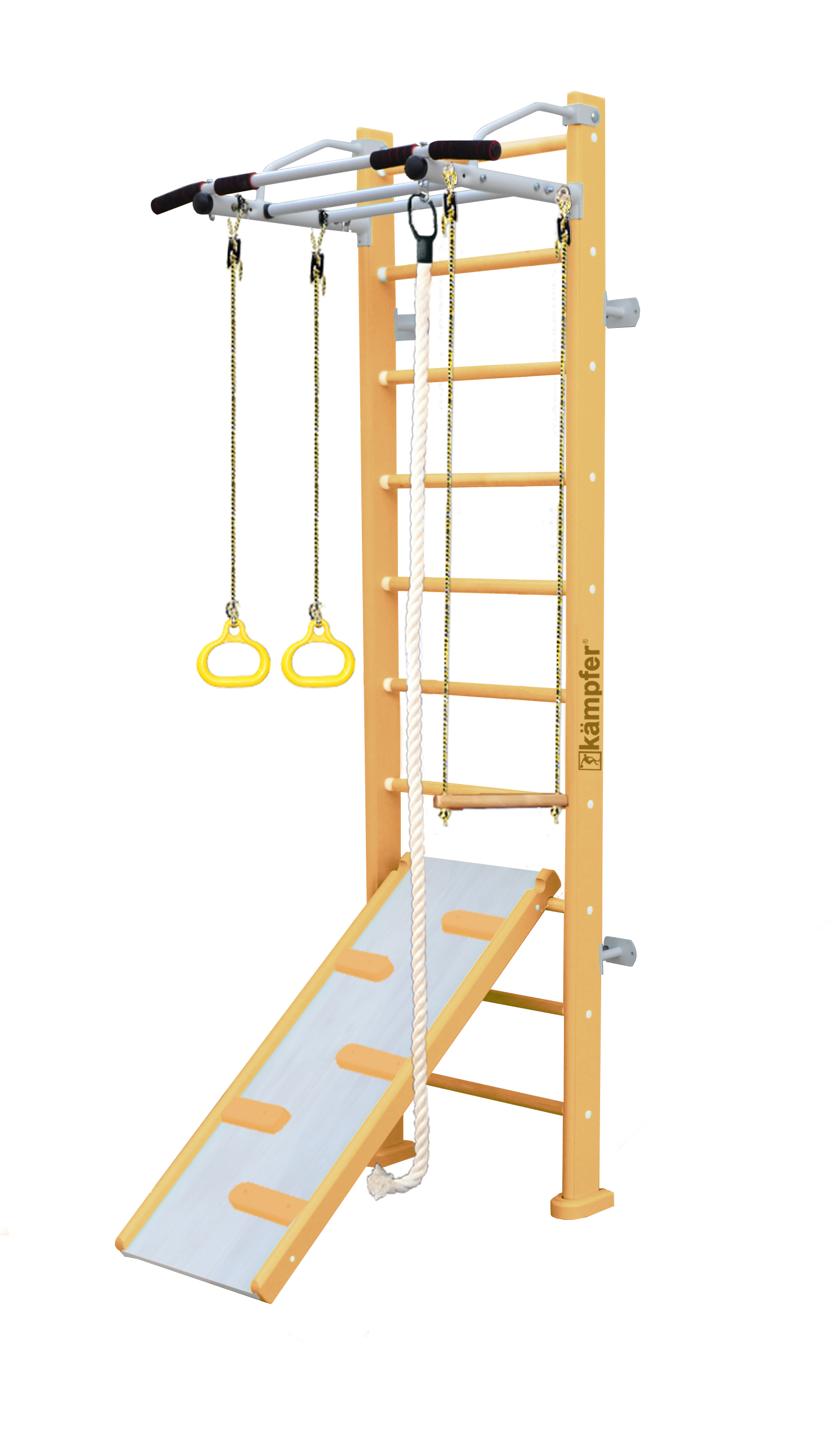 Шведская стенка Kampfer Ride Wall (№1 натуральный Стандарт белый турник)
