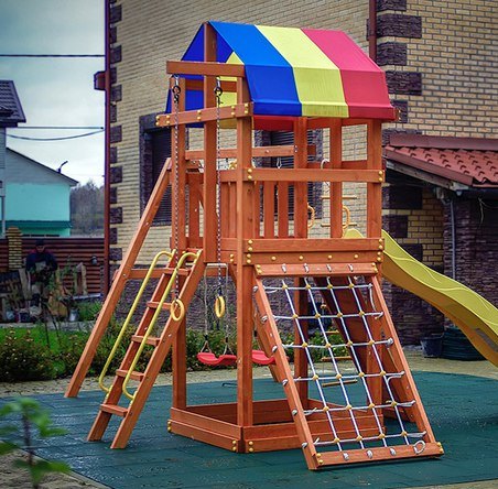 Детская деревянная игровая площадка ТАСМАНИЯ КОМБИ Самсон