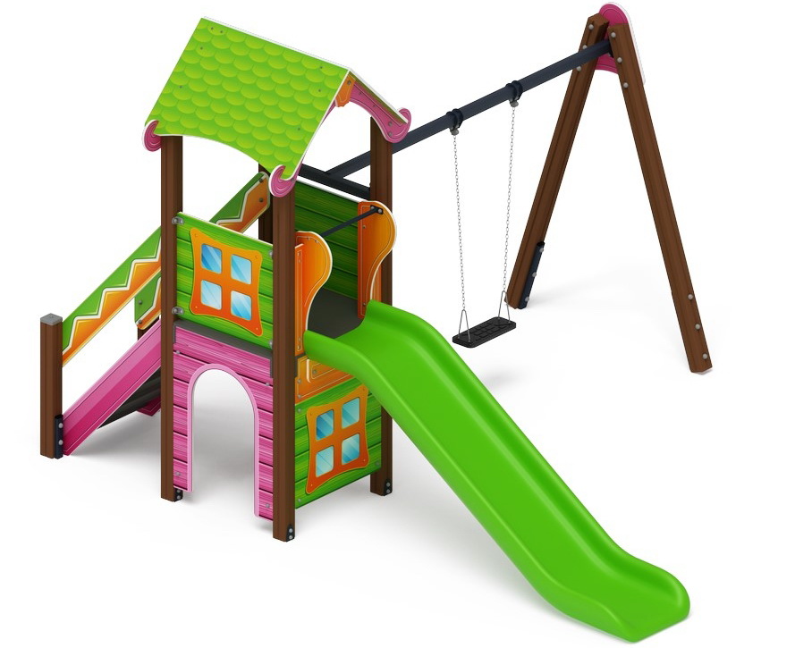 ЛУКОМОРЬЕ детский игровой комплекс ДИК 2.25.02-01 (H=1200)