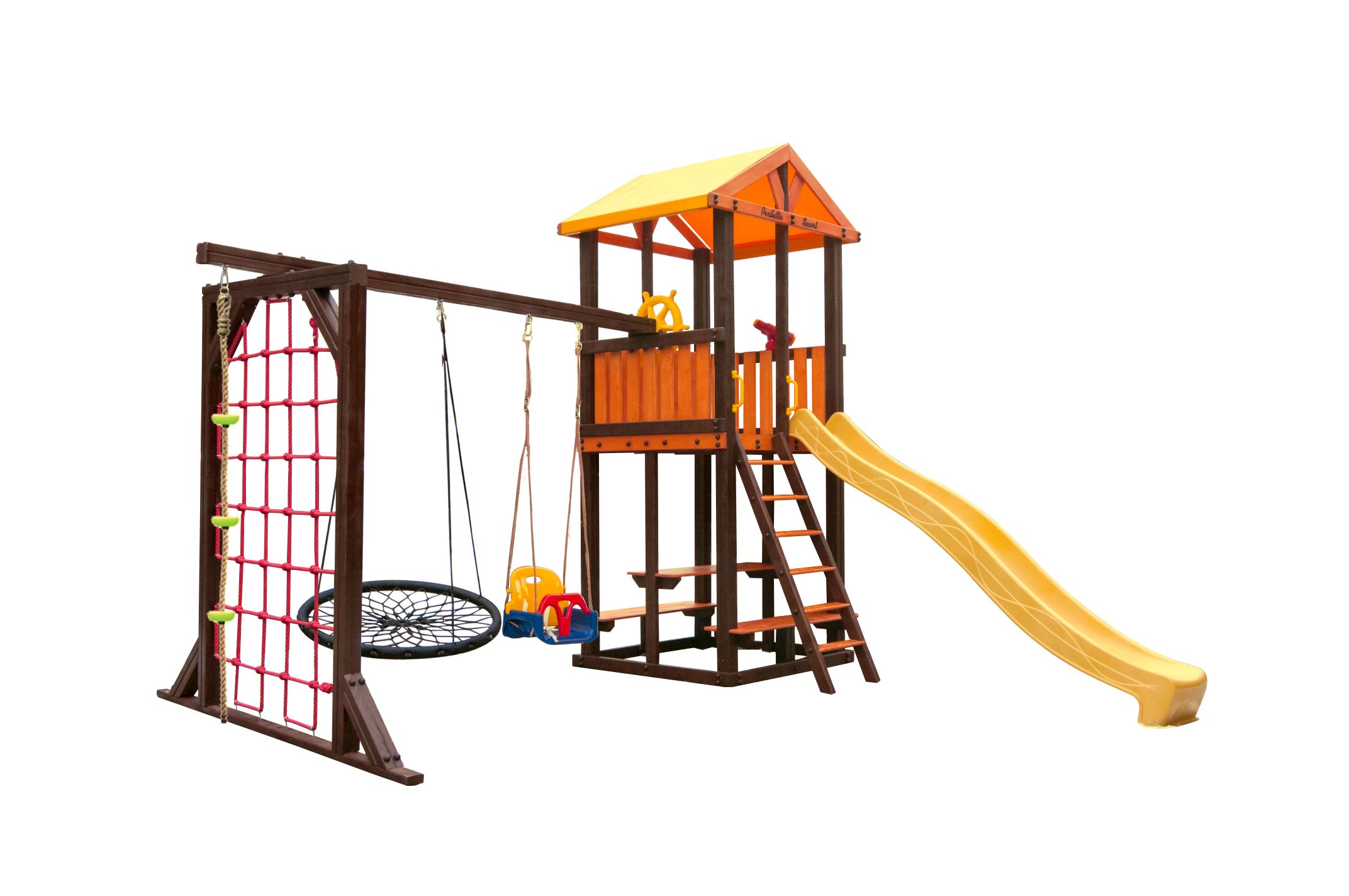 Игровой комплекс Perfetto sport «Bari-9» + качели "Паутина"