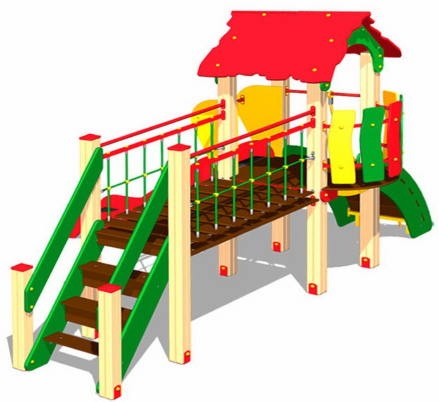 Детский игровой комплекс ZION Домик из Простоквашино (КД048)