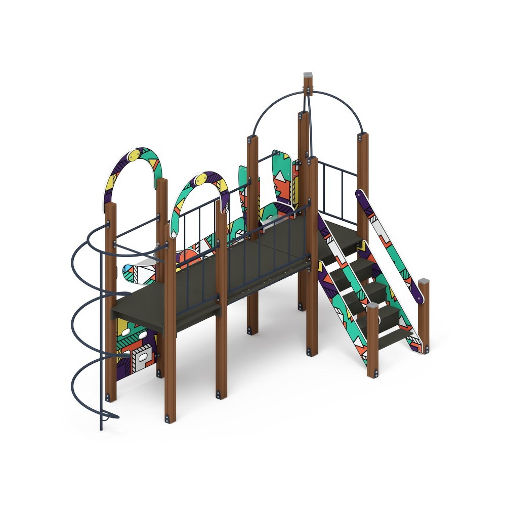 НАВИНА (Геометрия) детский игровой комплекс ДИК 2.09.03-02 (H=1200)