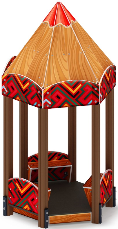 Домик КАРАНДАШ для детской площадки МФ 10.26.01-01