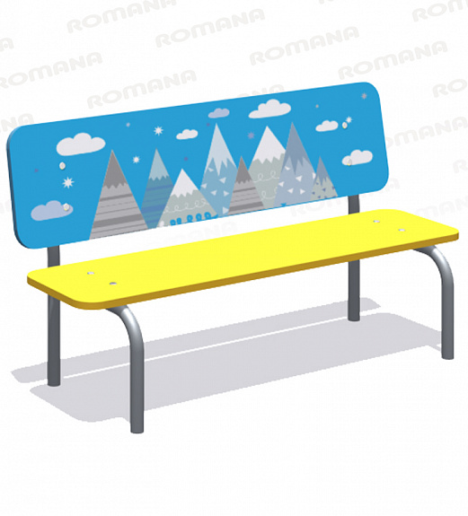 Скамейка детская ГОРЫ (фанера) Romana 302.09.00