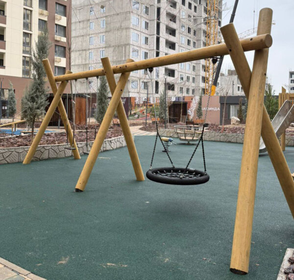 Качели сдвоенные для детской площадки Столбушка КЧ-33.2.2