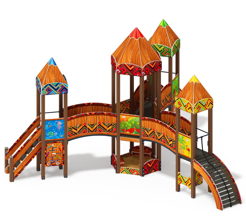 КАРАНДАШИ детский игровой комплекс ДИК 2.26.04-01.С (H=1200)