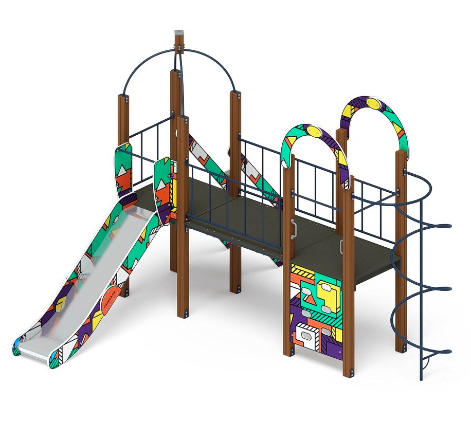 НАВИНА (Геометрия) детский игровой комплекс ДИК 2.09.03-02 (H=1200)