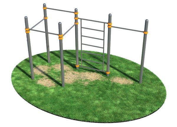 Пять турников и шведская стенка СВС-50