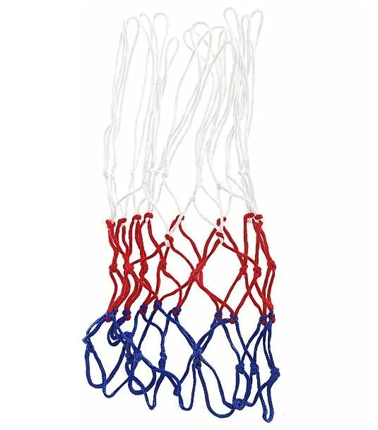 Сетка баскетбольная, нить D=4,5 мм, триколор (01.403)