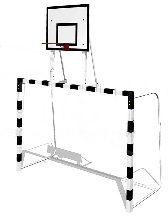 Ворота для мини-футбола ZION с баскетбольным щитом (СЭ279)