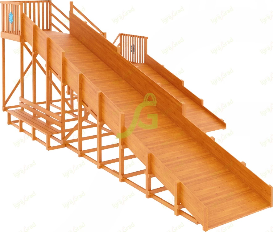 Зимняя горка IgraGrad Snow Fox, скат 10 м, мод. 3